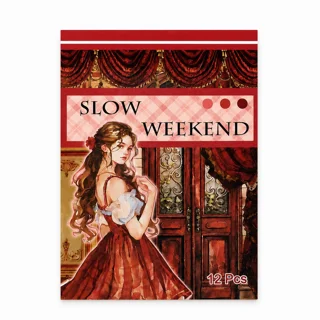 استیکر ژورنالی 12 برگی Slow Weekend